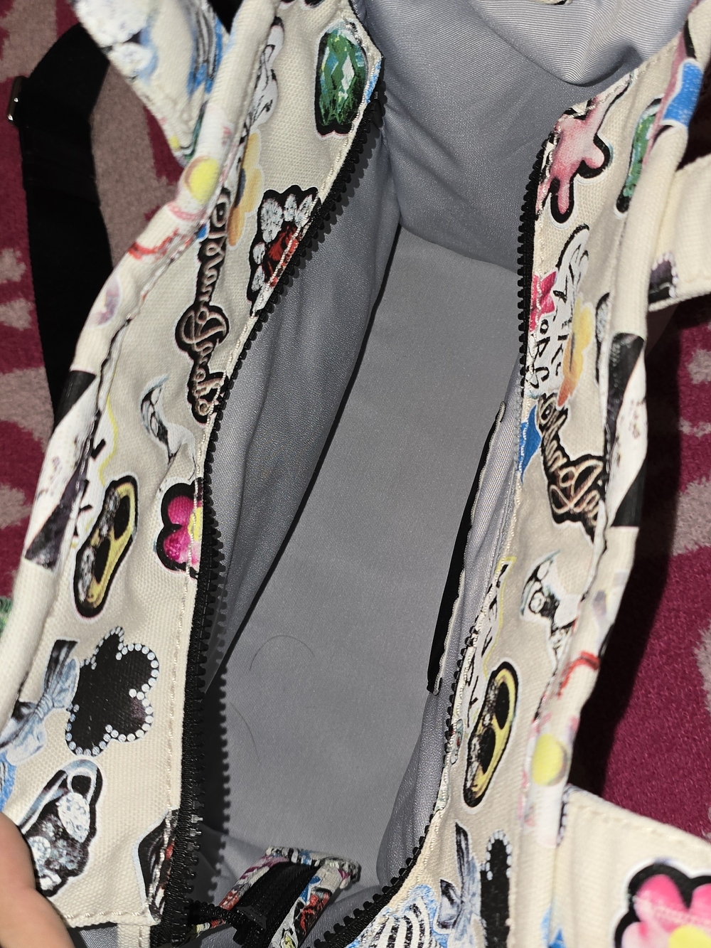 Marc Jacobs The Medium Sticker Canva The Tote Bag - Picture 5 of 5